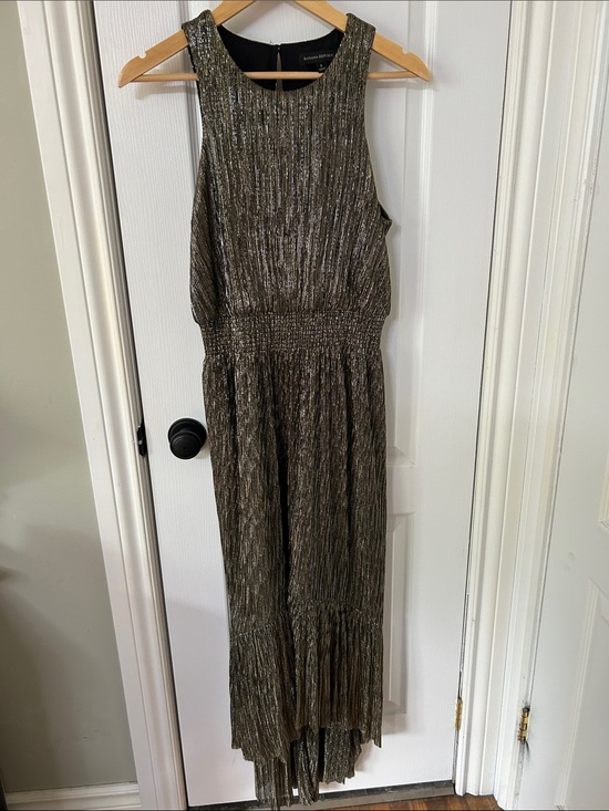 Banana Republic Dresses & Skirts - Banana Republic Metallic Goldish Pleated Maxi Dress